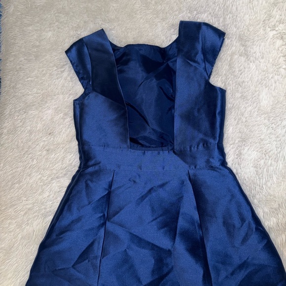 Kate Spade Elegant Blue Mini Satin Dress Cocktail Outfit size 6 - Picture 4 of 7